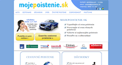 Desktop Screenshot of mojepoistenie.sk